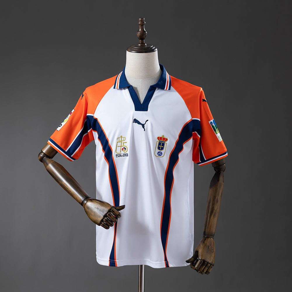 Real Oviedo 2001 Away Retro Jersey