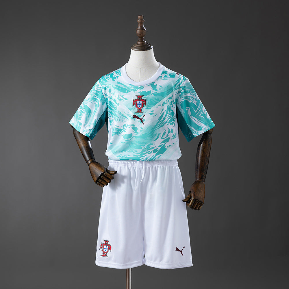 Portugal 2026 Away Kids Kit Jerseys