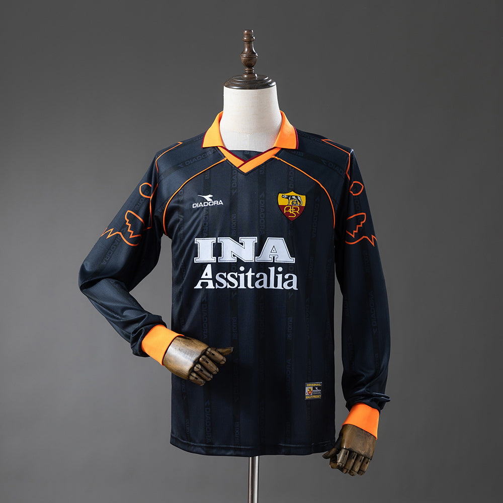 Roma 99/00 Third Away Long-Sleeved Retro Jersey