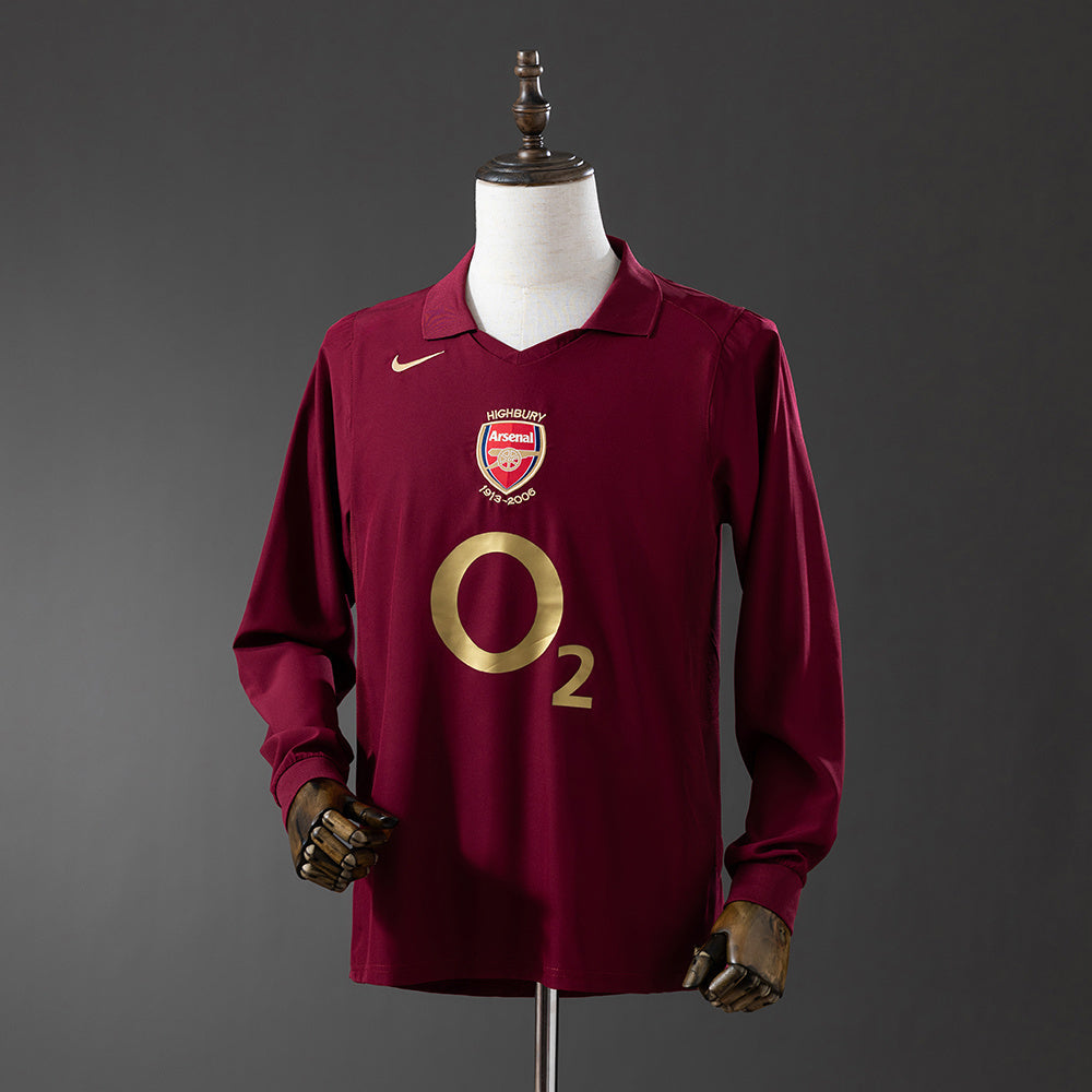 Retro Long Sleeve 05/06 Arsenal Home
