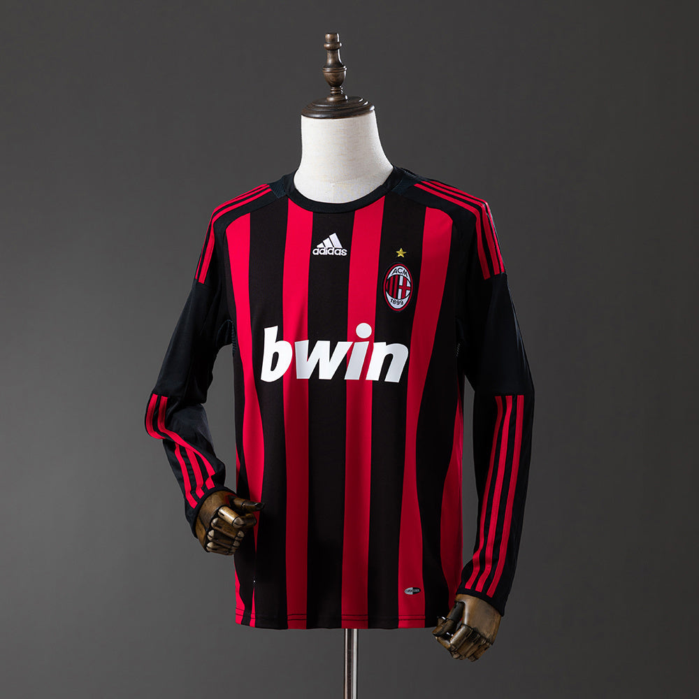 Retro Long Sleeve AC Milan 08/09 Home