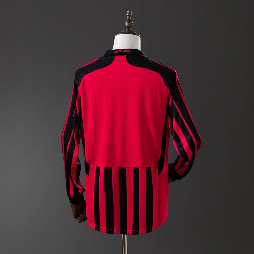 Retro Long Sleeve AC Milan 07/08 Home