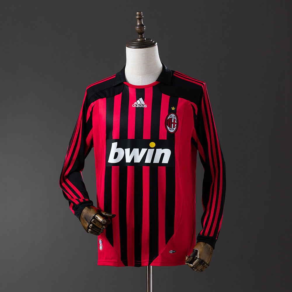Retro Long Sleeve AC Milan 07/08 Home