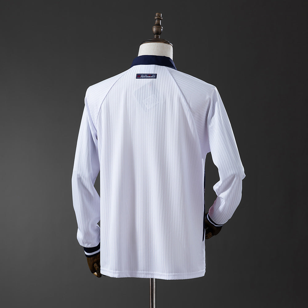 Retro England 1998 Home Shirt Long Sleeve