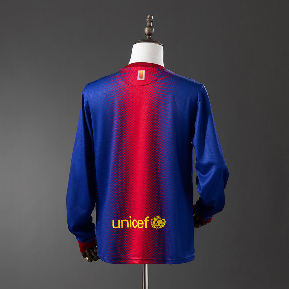 Retro Barcelona 12/13 Home Shirt Long Sleeve
