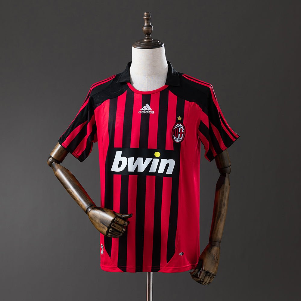 Retro AC Milan 07/08 Home Shirt - theftblkits