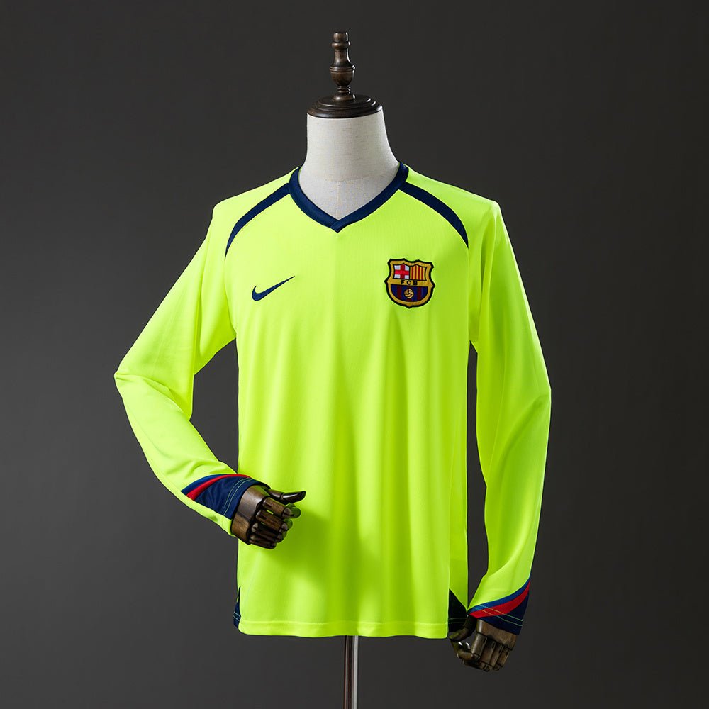 Retro Barcelona 05/06 Away Shirt Long Sleeve - theftblkits