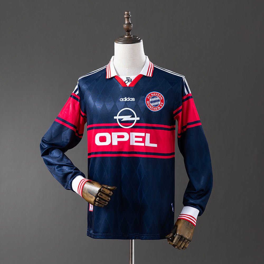 Retro Bayern Munich 97/98 Away Shirt Long Sleeve - theftblkits