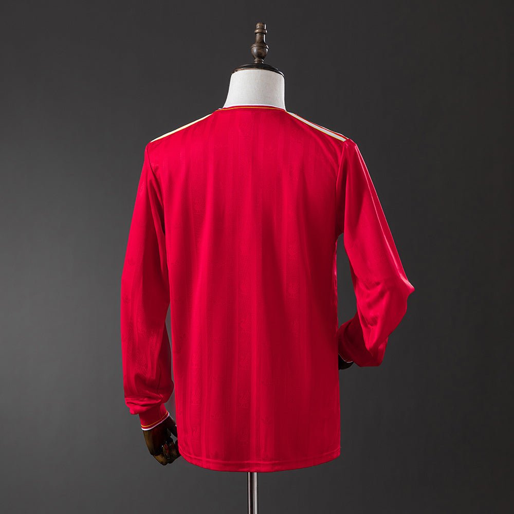 Retro Liverpool 86/87 Home Shirt Long Sleeve - theftblkits