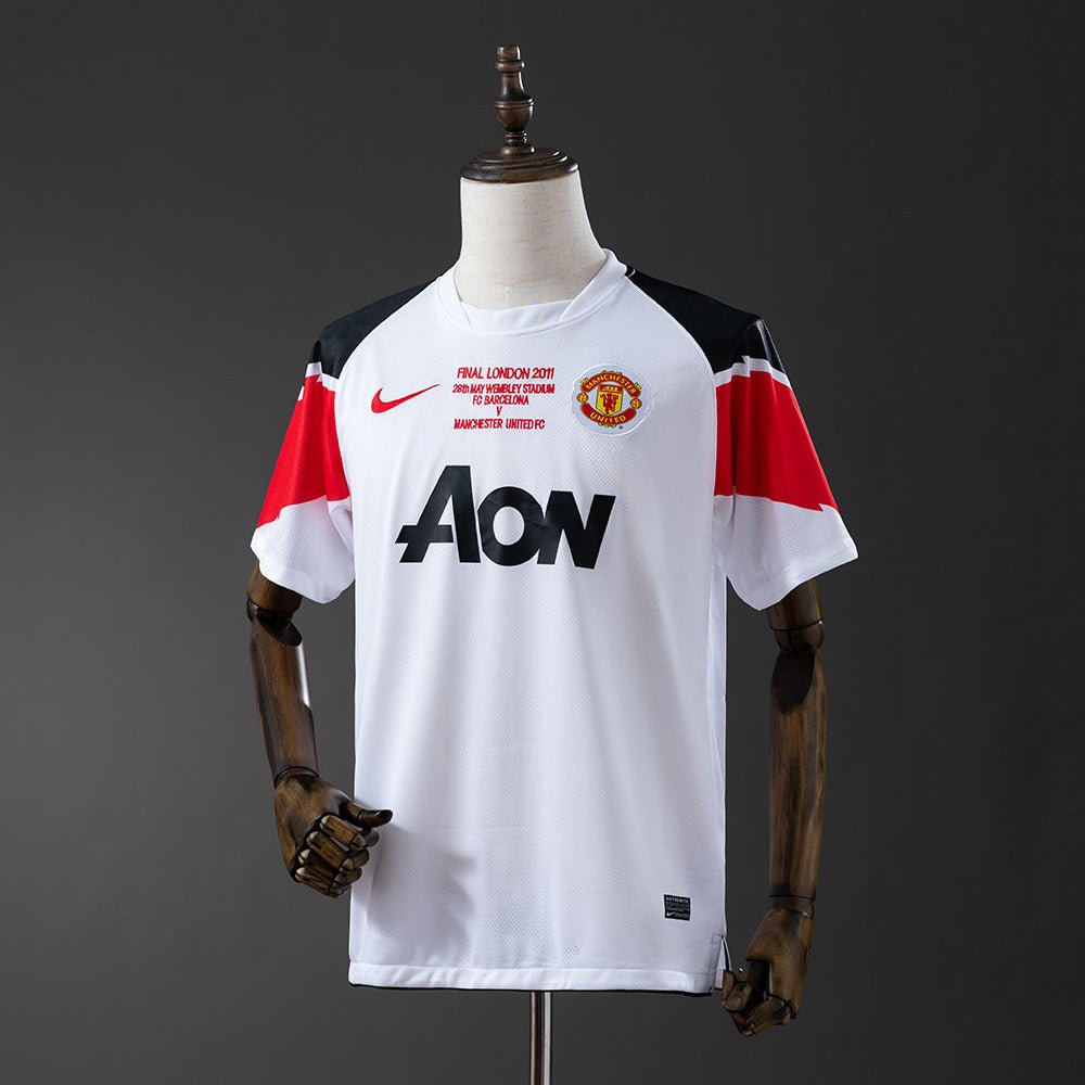 Retro Manchester United 10/11 Away Champions League Shirt - theftblkits