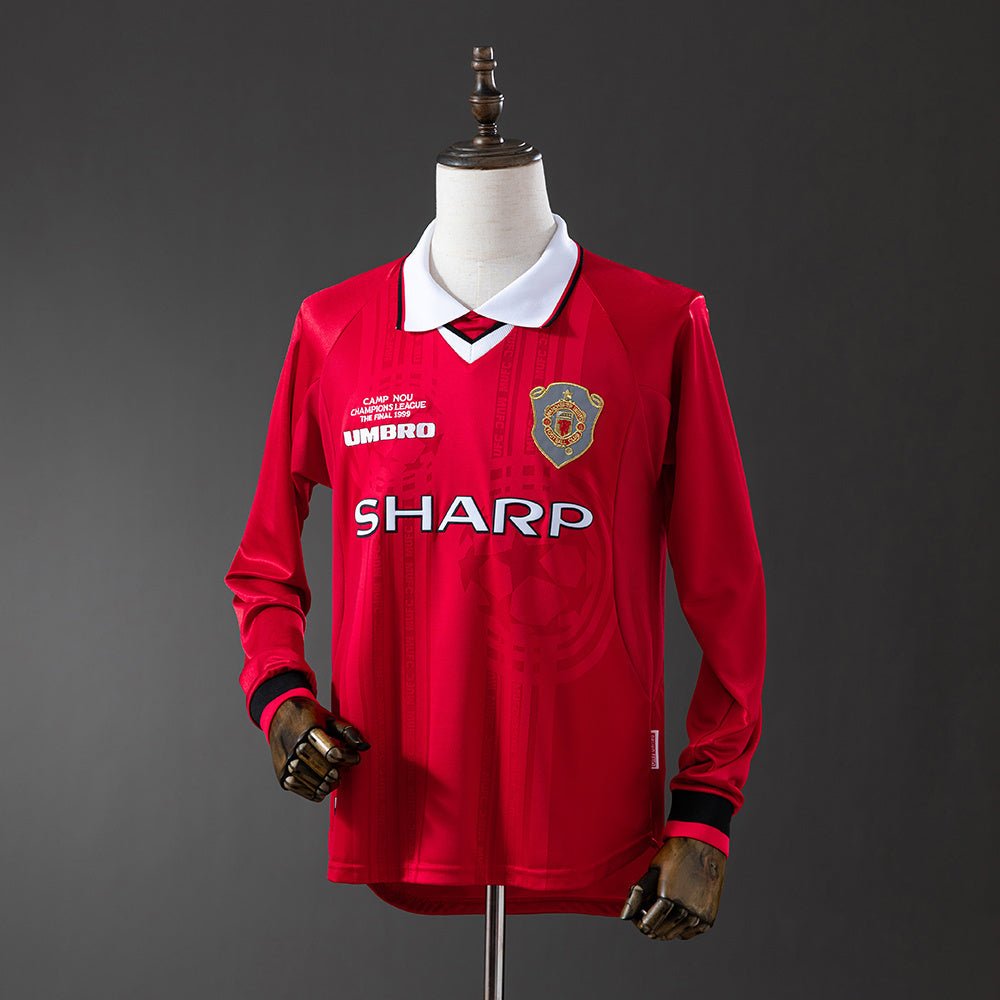 Retro Manchester United 99/00 Home Long Sleeve - theftblkits