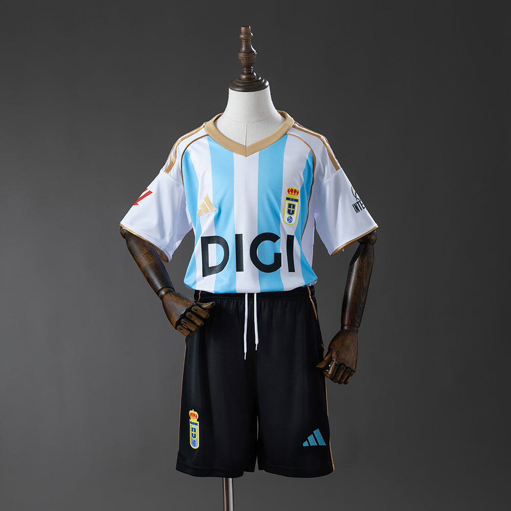 Real Oviedo 25/26 Third Away Kids Kit Jersey