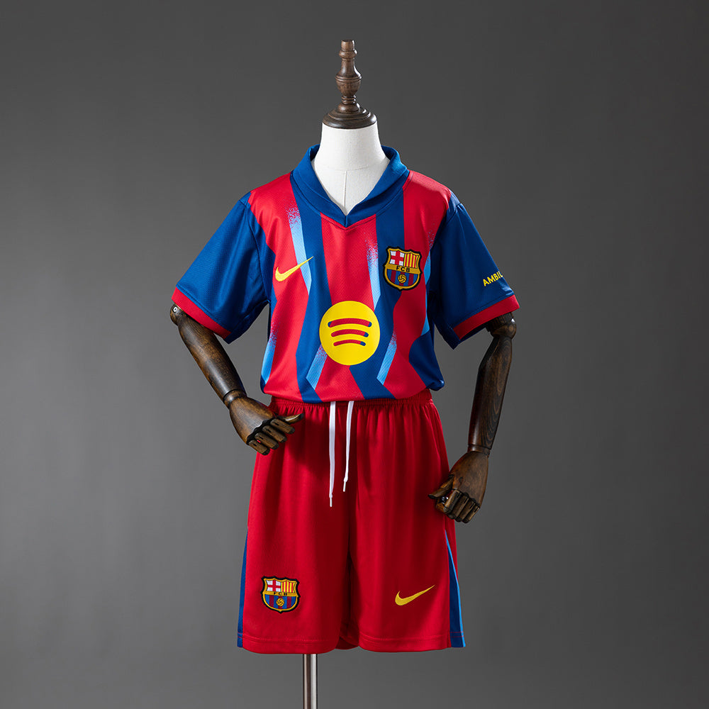 Barcelona 25/26 Fourth Away Kids Kit Jersey