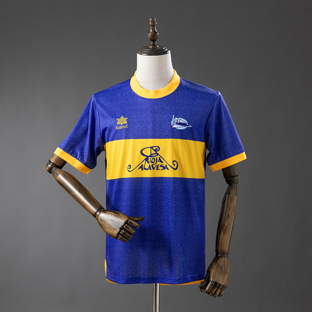 Deportivo Alavés 00/01 Home (UEFA Champions League Final Edition) Retro Jersey