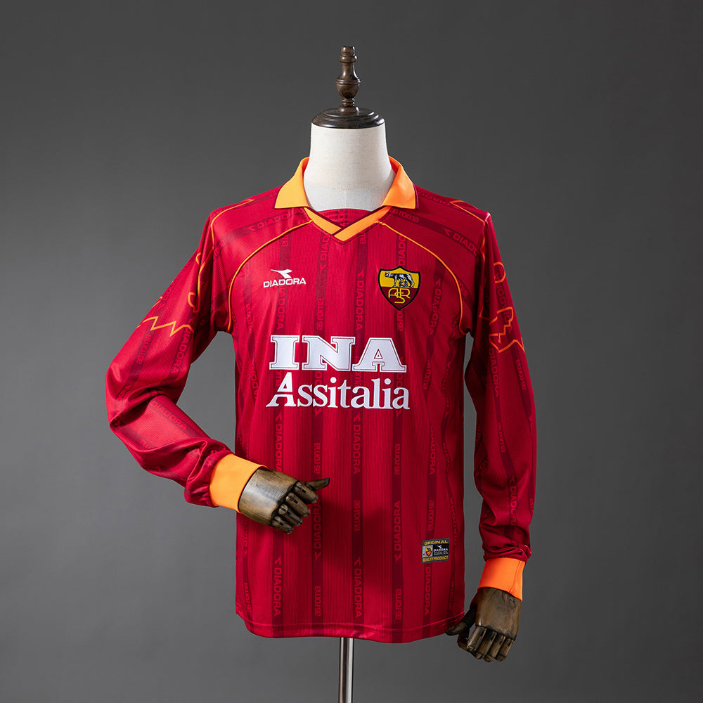 Roma 99/00 Home Long-Sleeve Retro Jersey