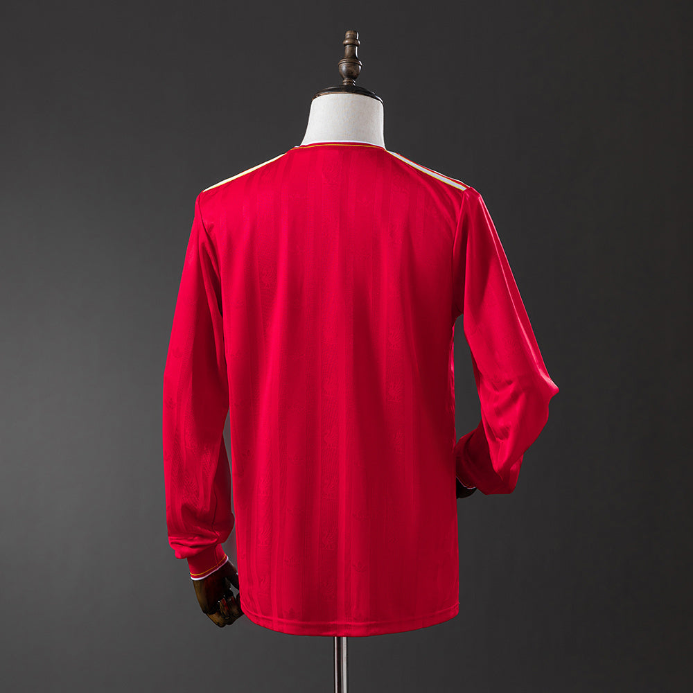 Retro Liverpool 86/87 Home Shirt Long Sleeve