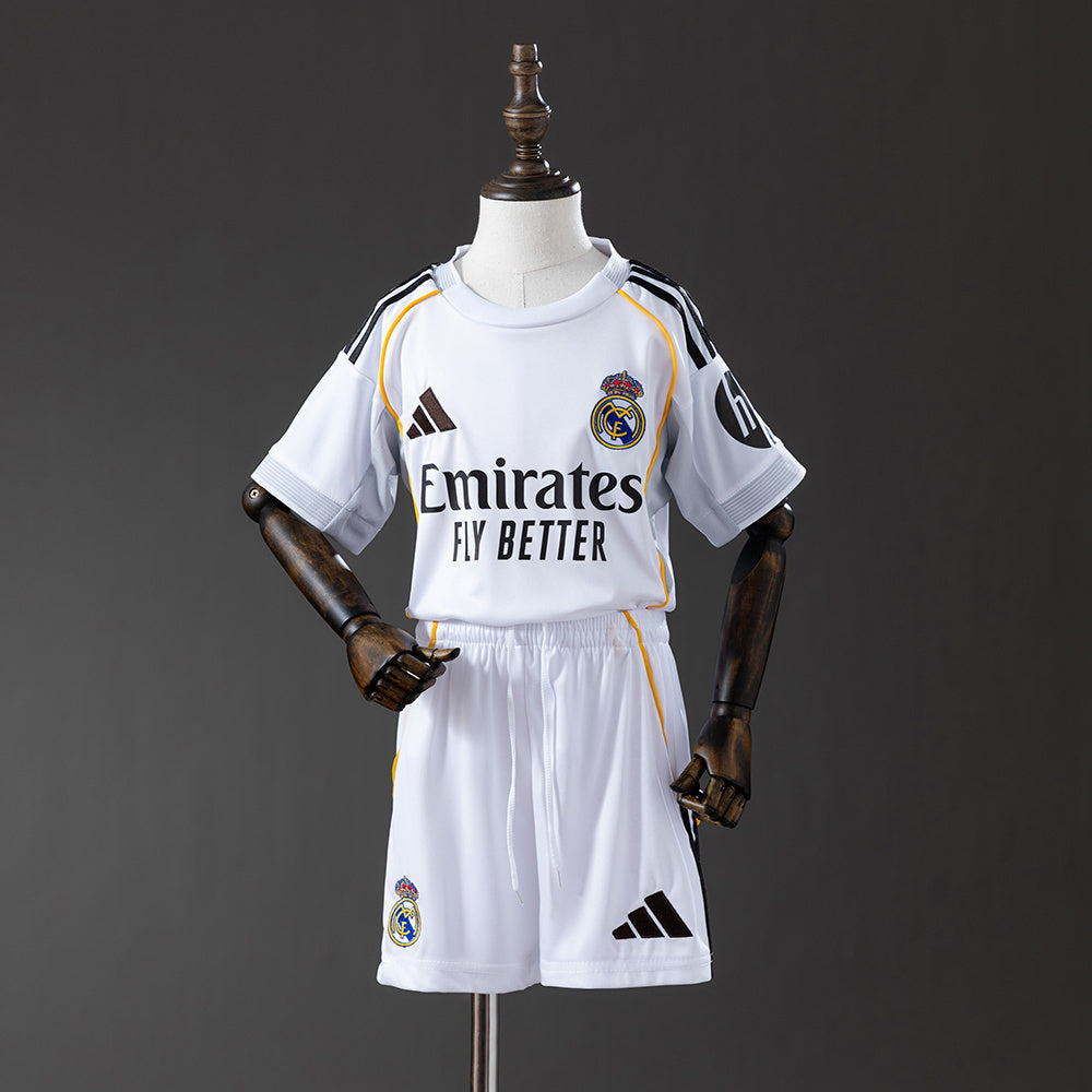 Real Madrid 25/26 Home kids kit Jersey