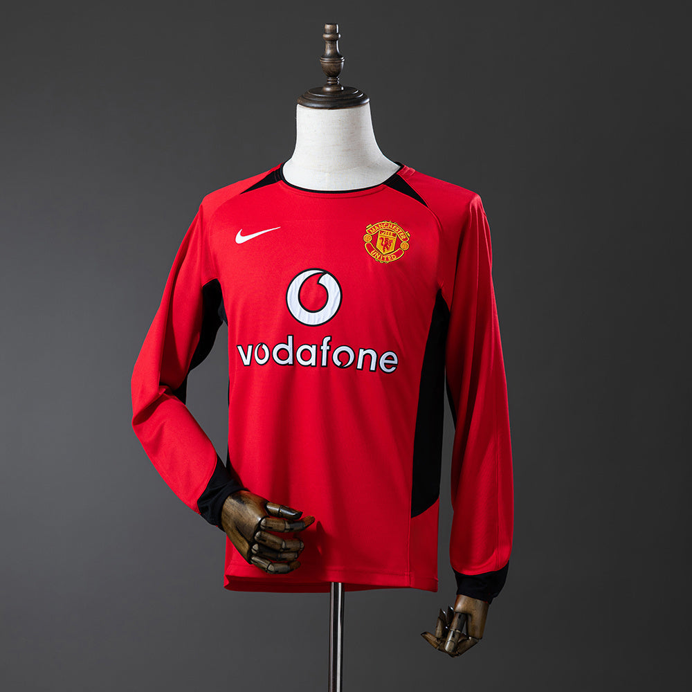 Retro Manchester United 02/04 Home Long Sleeve