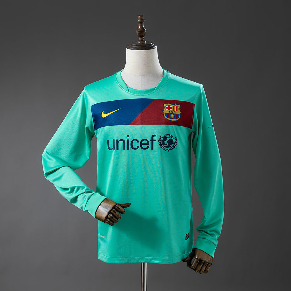 Barcelona 10/11 Away Long-Sleeve Retro Jersey