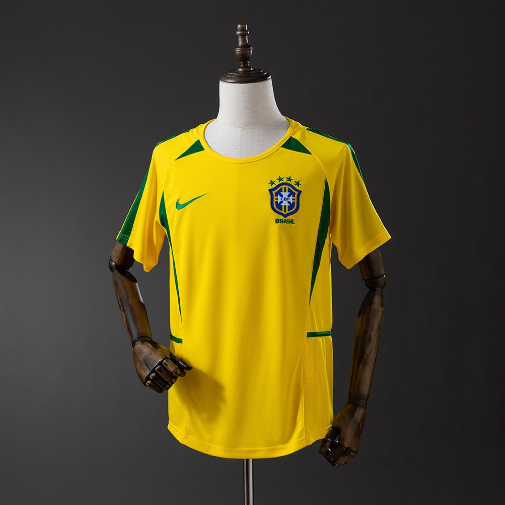 Retro 2002 Brazil Home Shirt - theftblkits