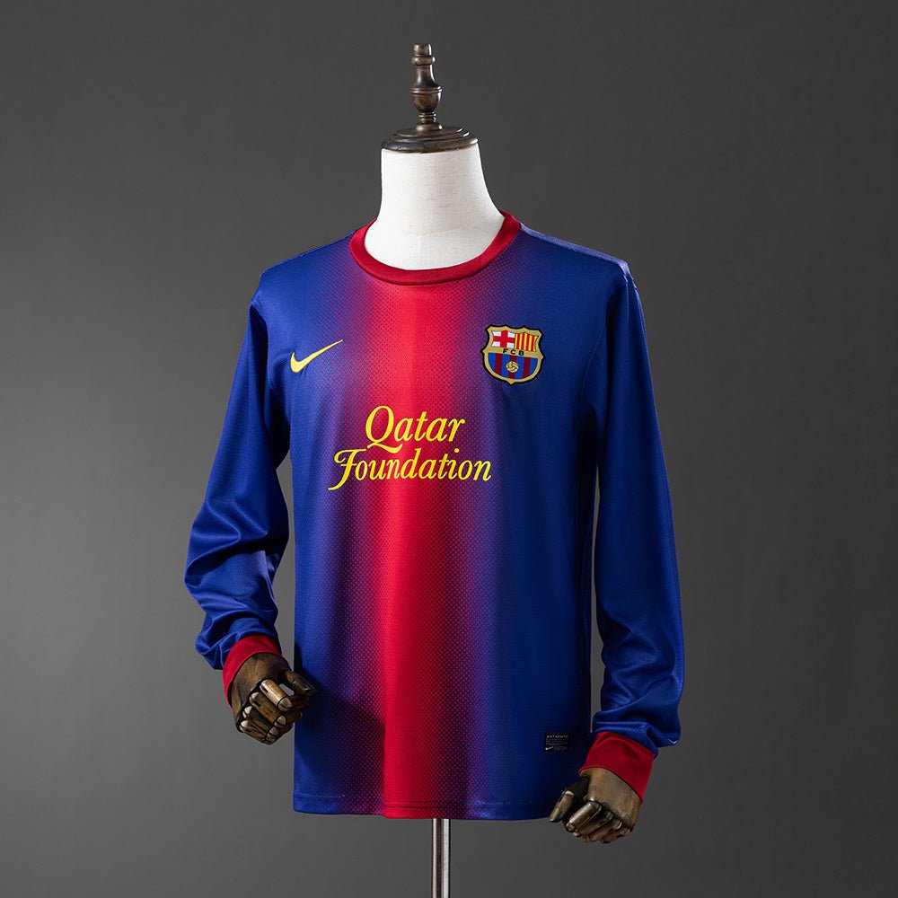 Retro Barcelona 12/13 Home Shirt Long Sleeve - theftblkits
