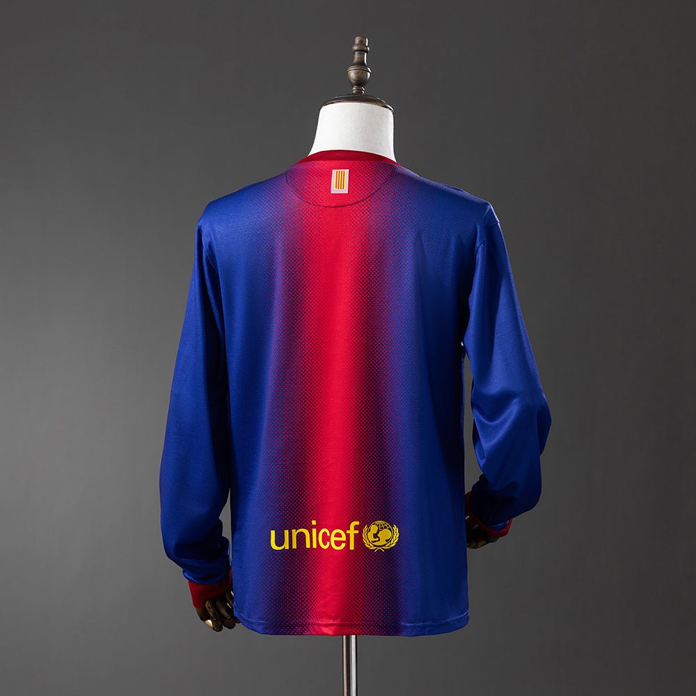Retro Barcelona 12/13 Home Shirt Long Sleeve - theftblkits