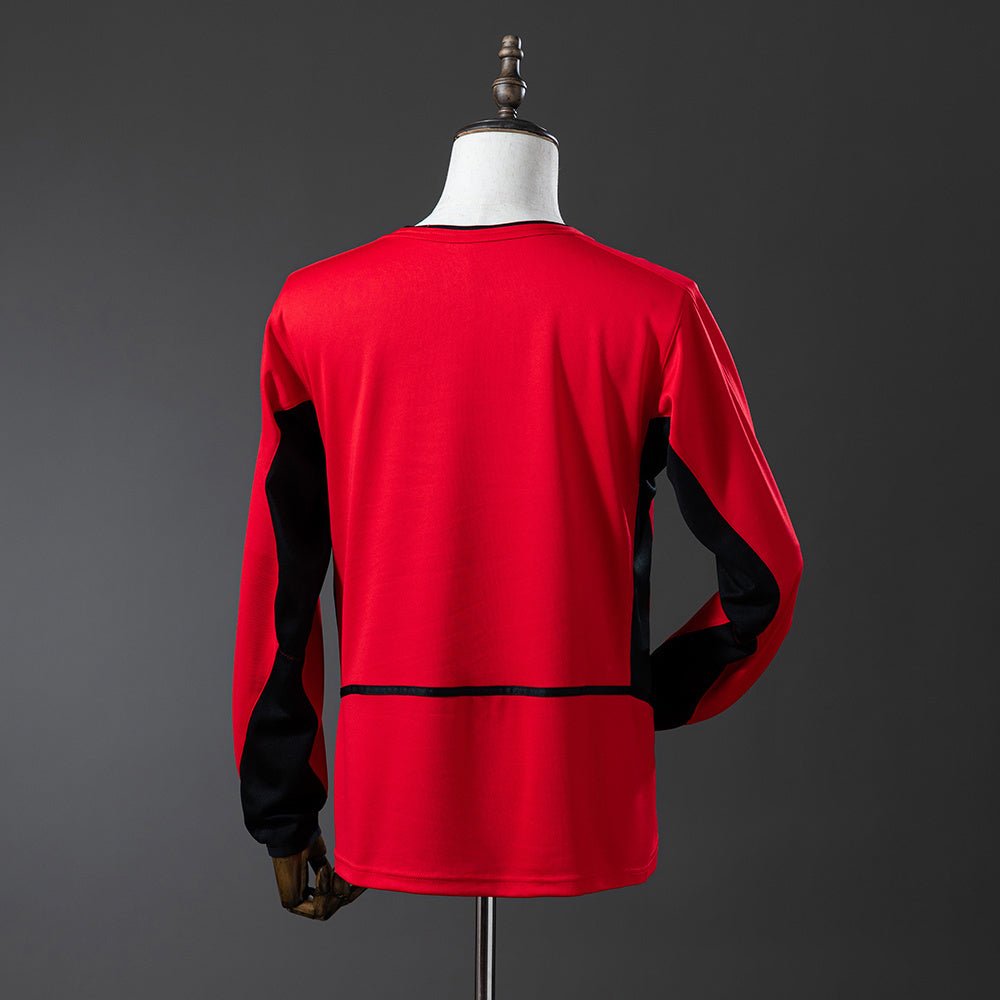 Retro Manchester United 02/04 Home Long Sleeve - theftblkits
